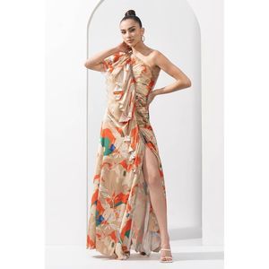 New Anthropologie x Mandira Wirk One Shoulder Frilled Dress Size XL